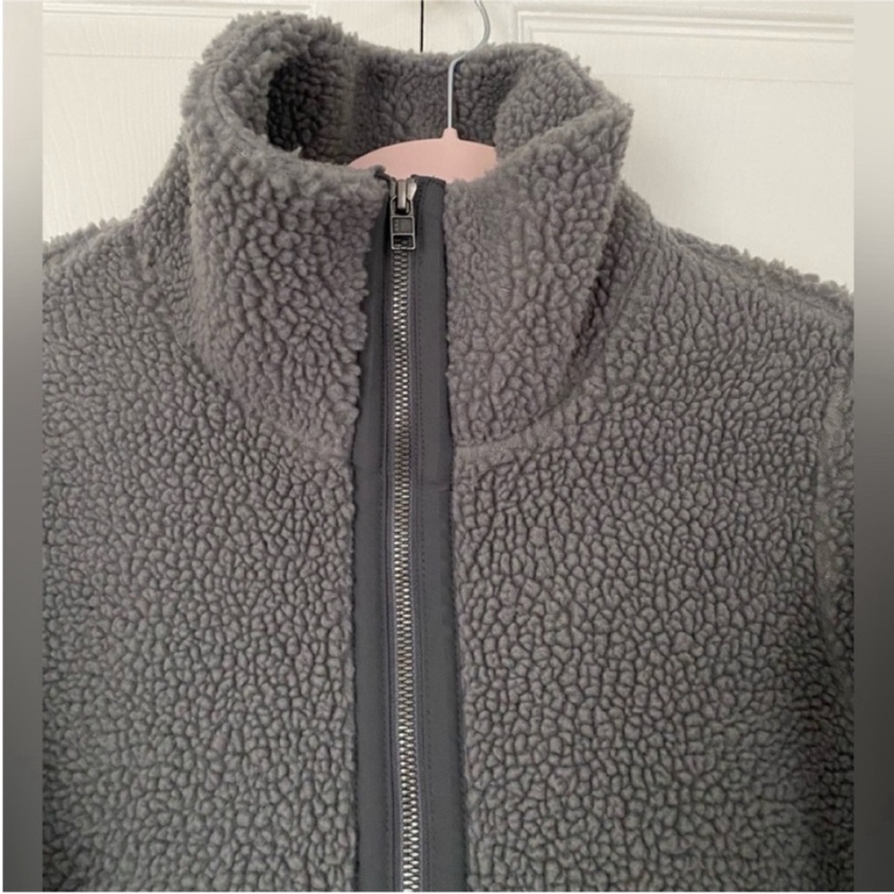 Patagonia Jacket Sharpa Full Zip Divided Sky Fleece Jacket Grey size Small - Picture 8 of 16